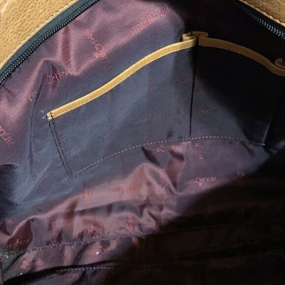 Anuschka RARE tiger & roses large hand painted shoulder bag.  EUC - Picture 9 of 12